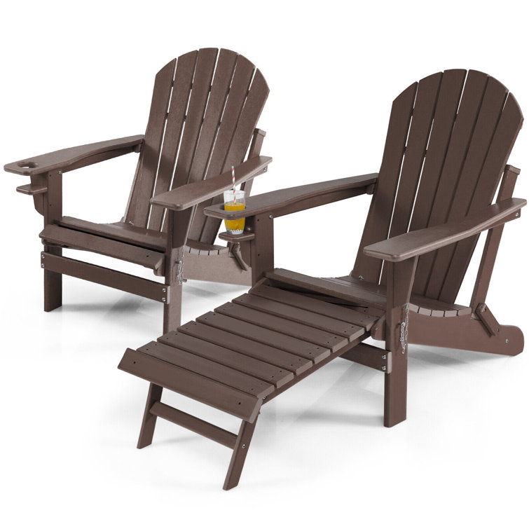 Highland Dunes Antwi Plastic/Resin Folding Adirondack Chair with